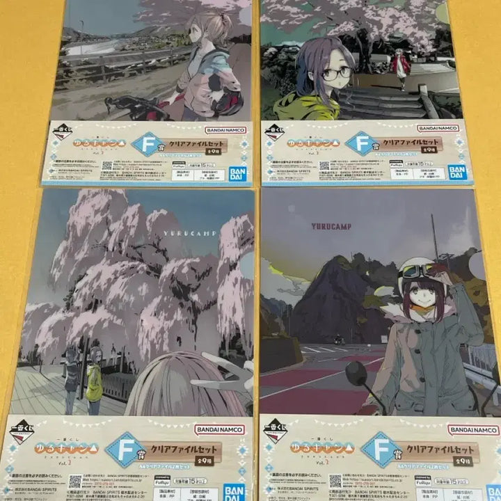 [BUNJANG] Yuru Camp Clear File Bundle Set / [두시간만] 유루캠프 클리어파일 일괄세트(8장)
