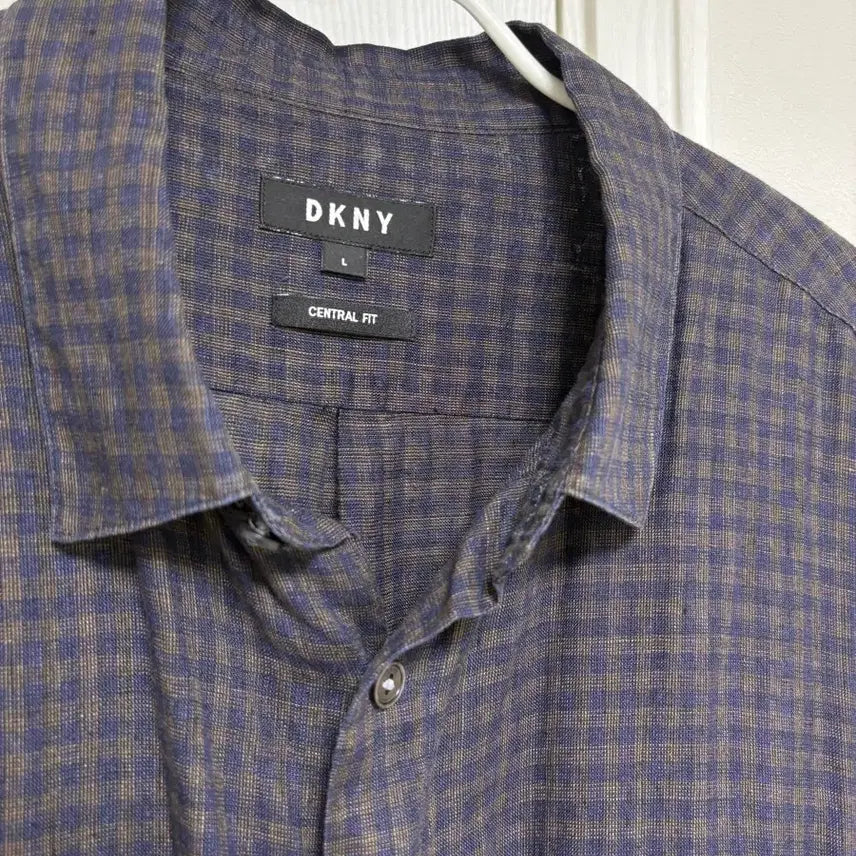 [SOLD OUT] DKNY 린넨 체크 셔츠