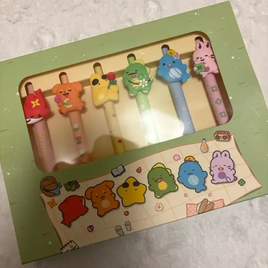 [BUNJANG] Pixelly Spring Goods Ballpoint Pen Set / 픽셀리 봄굿즈 볼펜세트 판매해요!