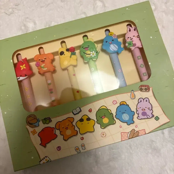 [BUNJANG] Pixelly Spring Goods Ballpoint Pen Set / 픽셀리 봄굿즈 볼펜세트 판매해요!