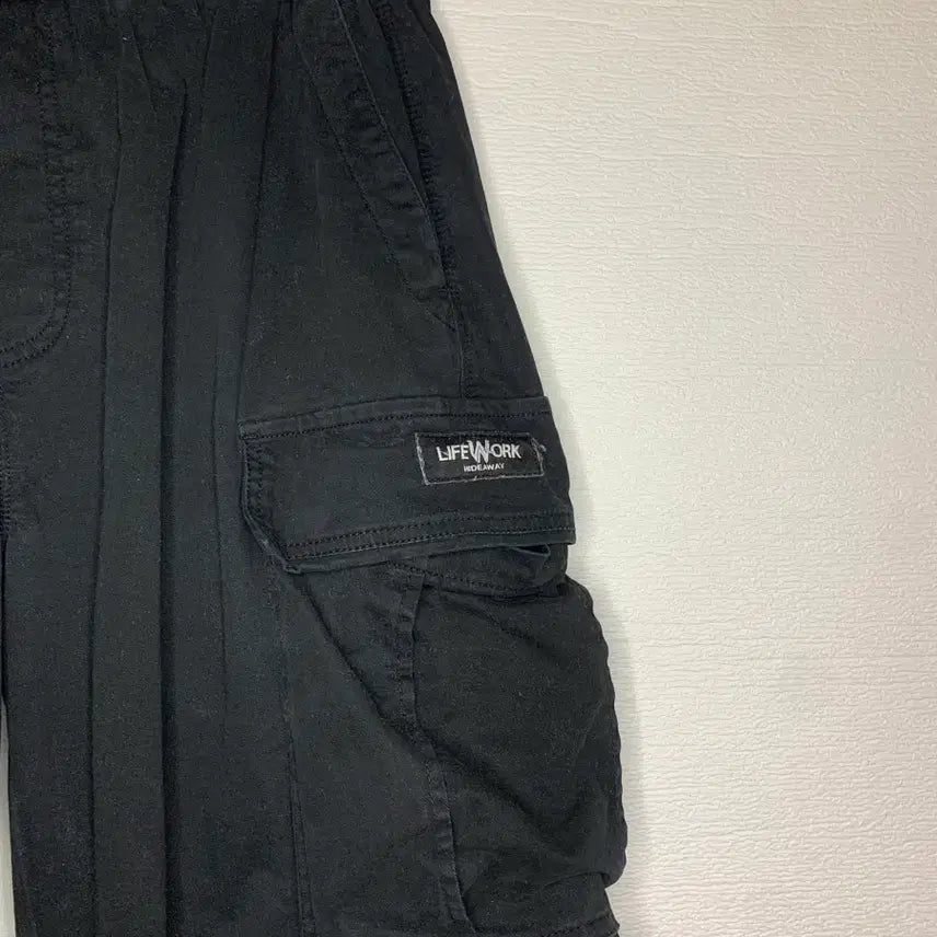 [BUNJANG] LifeWork Black Cargo Jogger Pants / 라이프워크 블랙 카고 조거팬