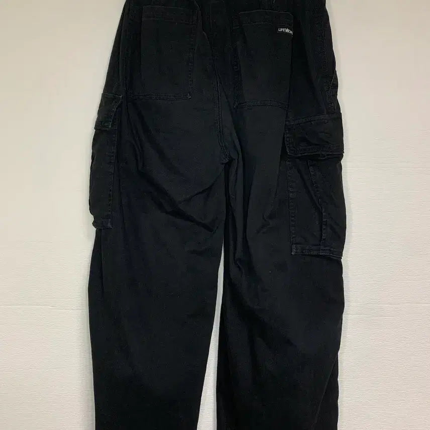 [BUNJANG] LifeWork Black Cargo Jogger Pants / 라이프워크 블랙 카고 조거팬