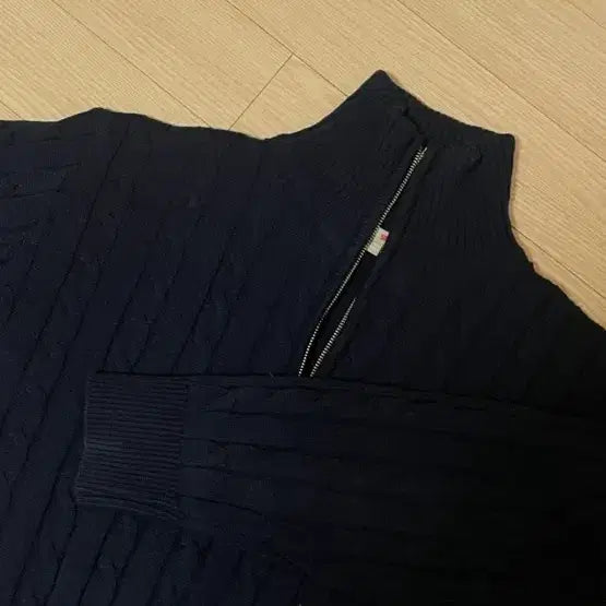 [BUNJANG] SPAO Cable Half-Zip Knit / 스파오 케이블 하프집업니트