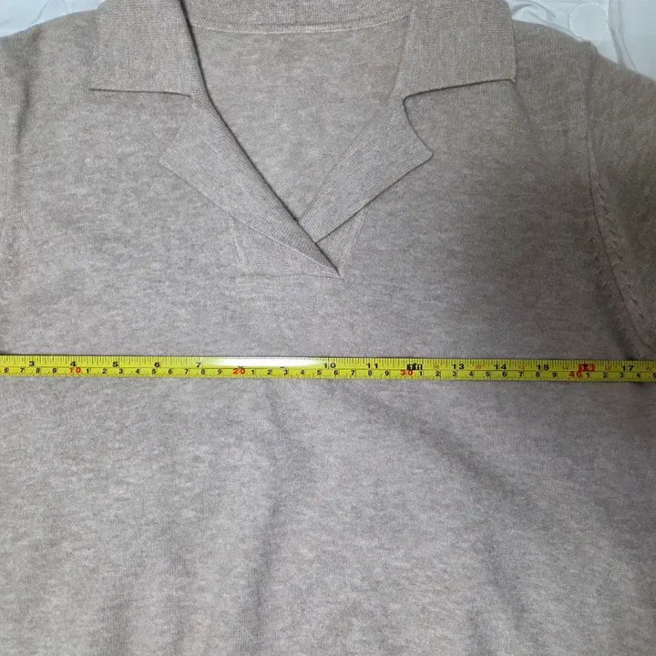 [BUNJANG] Women's Oatmeal Knit Top / 여성반팔니트