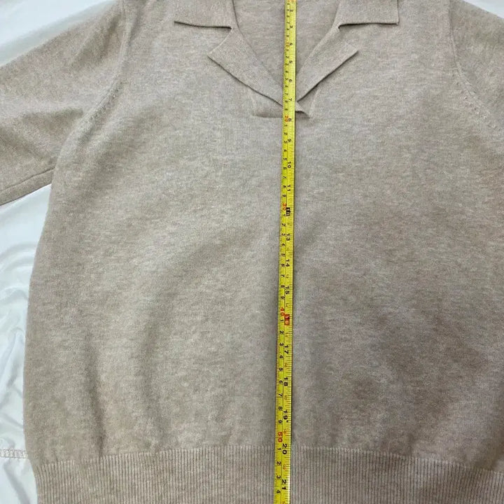 [BUNJANG] Women's Oatmeal Knit Top / 여성반팔니트
