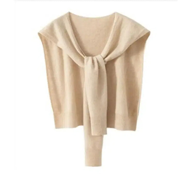 [BUNJANG] 100% Cashmere Shoulder Shawl Knit / 캐시미어 100 어부바니트 어깨숄 니트