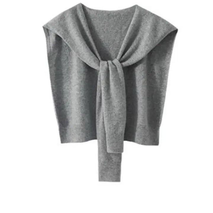 [BUNJANG] 100% Cashmere Shoulder Shawl Knit / 캐시미어 100 어부바니트 어깨숄 니트