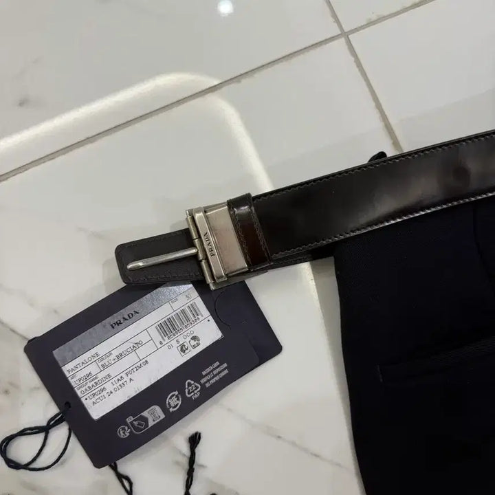 [BUNJANG] Prada Collection Belt Slacks (Size 50) / [50]프라다 컬렉션 벨트슬렉스