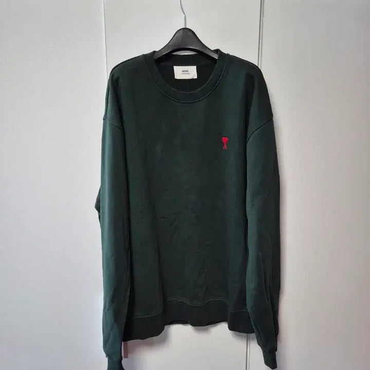 [BUNJANG] AMI Small Heart Logo Sweatshirt 3XL / 아미 스몰하트 로고 맨투맨 3XL