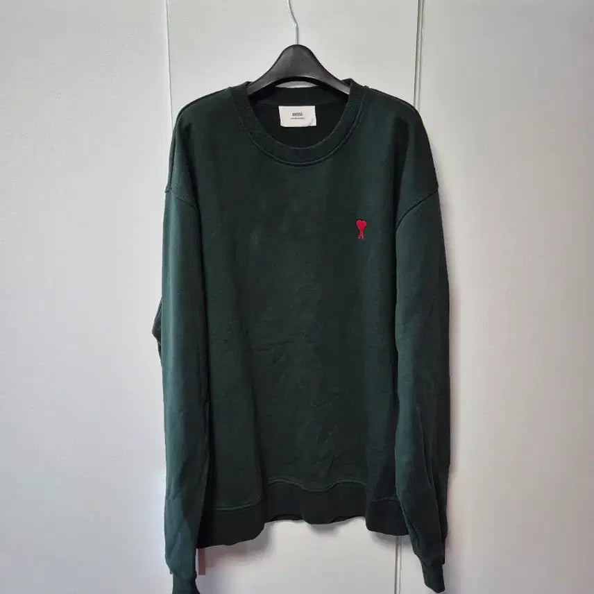 [BUNJANG] AMI Small Heart Logo Sweatshirt 3XL / 아미 스몰하트 로고 맨투맨 3XL