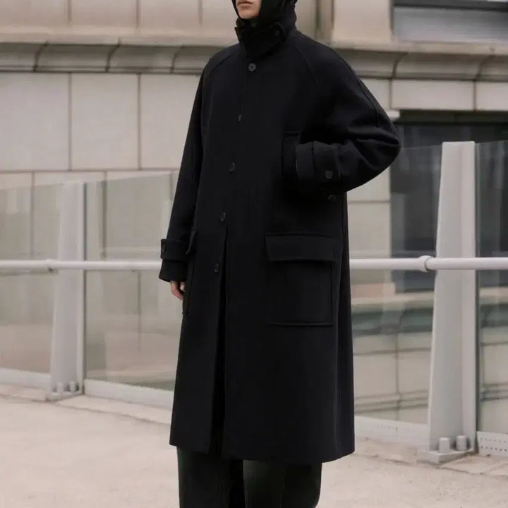 [BUNJANG] Musinsa Standard Wool Blend Balmacaan Coat (L) / 무탠다드 울블렌드 발마칸(L)