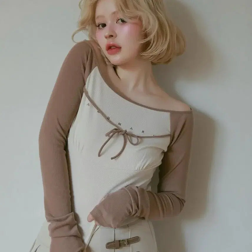 [BUNJANG] Andmarry Alma Ribbon Tops / Andmary alma ribbon tops 앤드마리 버블즈 스나계 피움