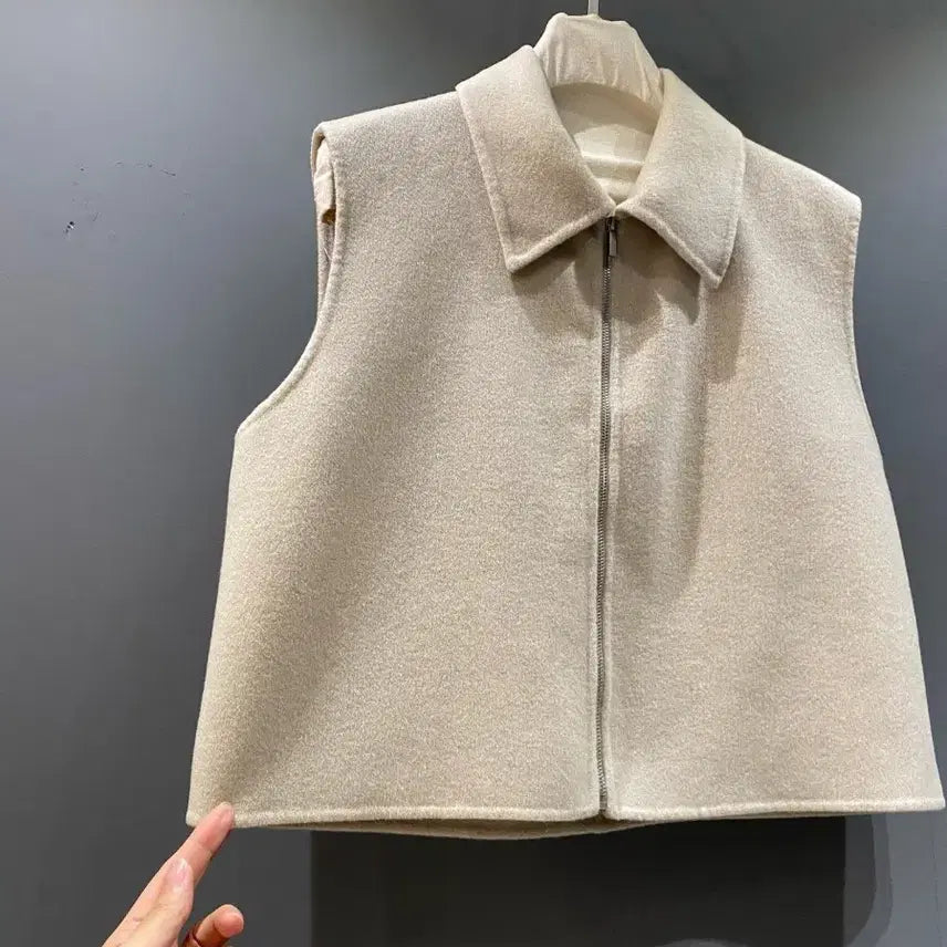 [BUNJANG] Cashmere Beige 5-Part Pants / 캐시 베스트 5부 팬츠(새상품)