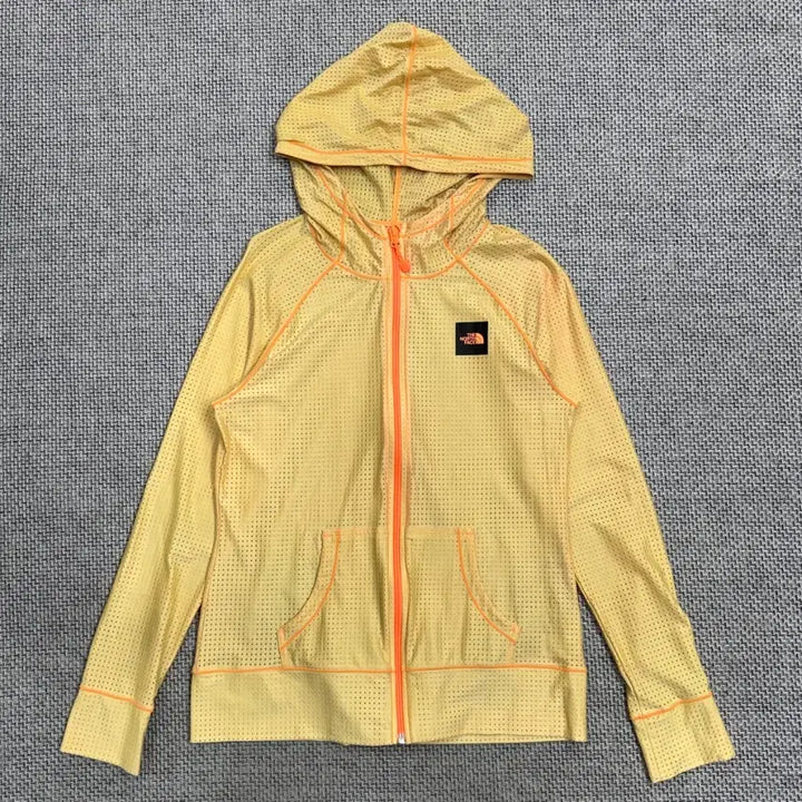 [BUNJANG] The North Face Yellow Mesh Hooded Zip-up Jacket / 노스페이스 옐로우 메쉬 후드 집업 95