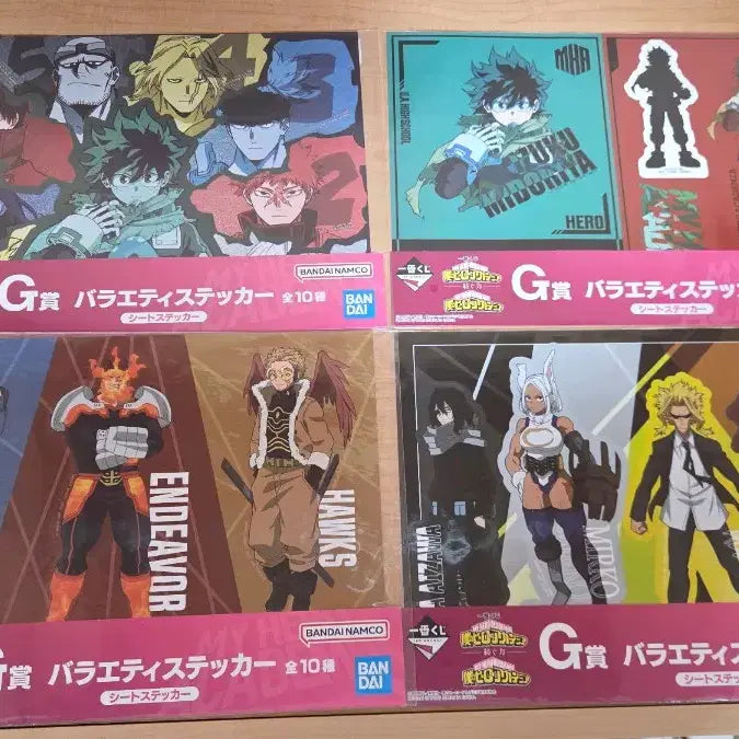 [BUNJANG] My Hero Academia G Prize Sticker Bundle Set / 히로아카 G상 스티커 일괄 미개봉