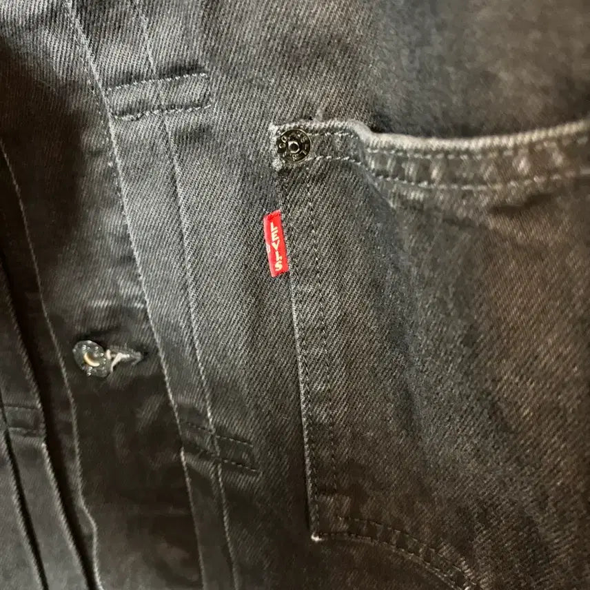 [BUNJANG] Levi's EDIFICE Black Denim Jacket (M) / 리바이스 에디피스별주 블랙 데님자켓 m