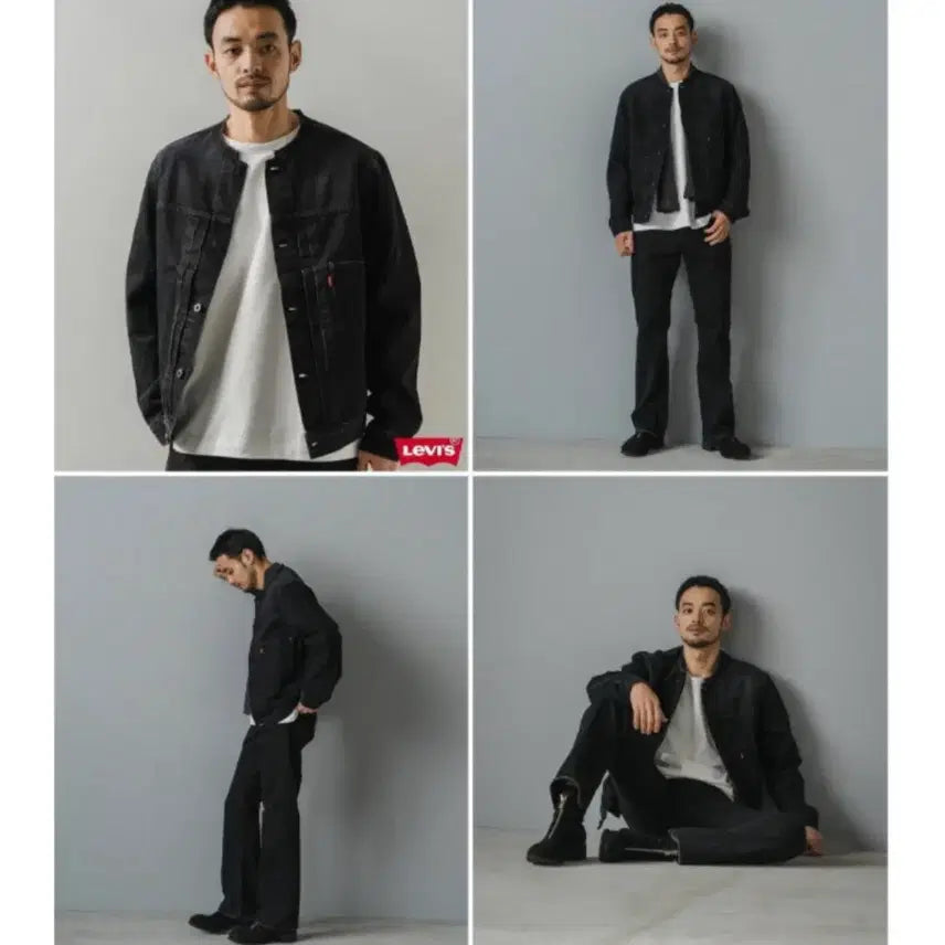 [BUNJANG] Levi's EDIFICE Black Denim Jacket (M) / 리바이스 에디피스별주 블랙 데님자켓 m