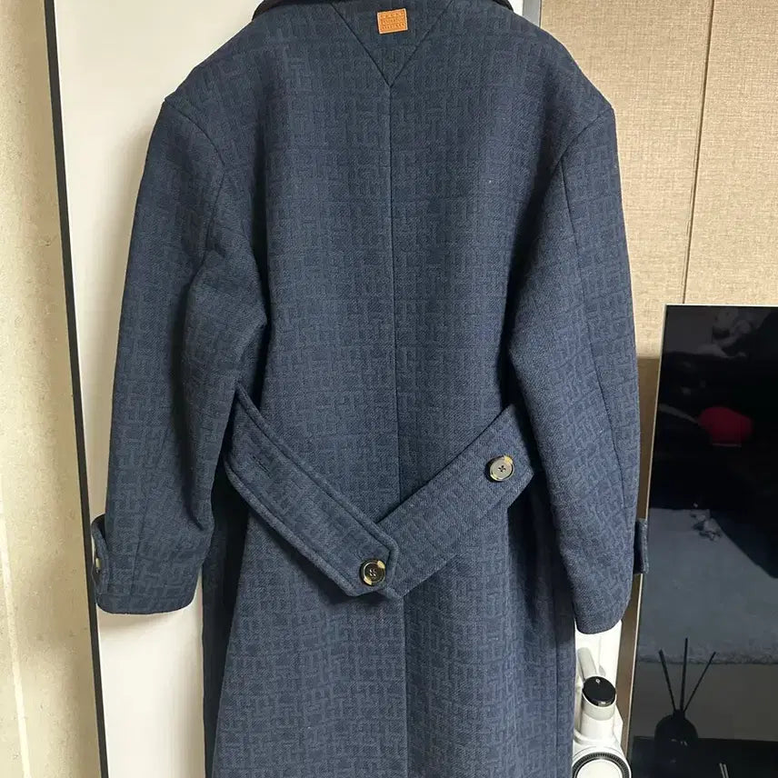 [BUNJANG] XXS Tommy Hilfiger 22FW Navy Stripe Collection Coat / [XXS] 타미힐피거 22FW 네이비 스트라이프 컬렉션 코트