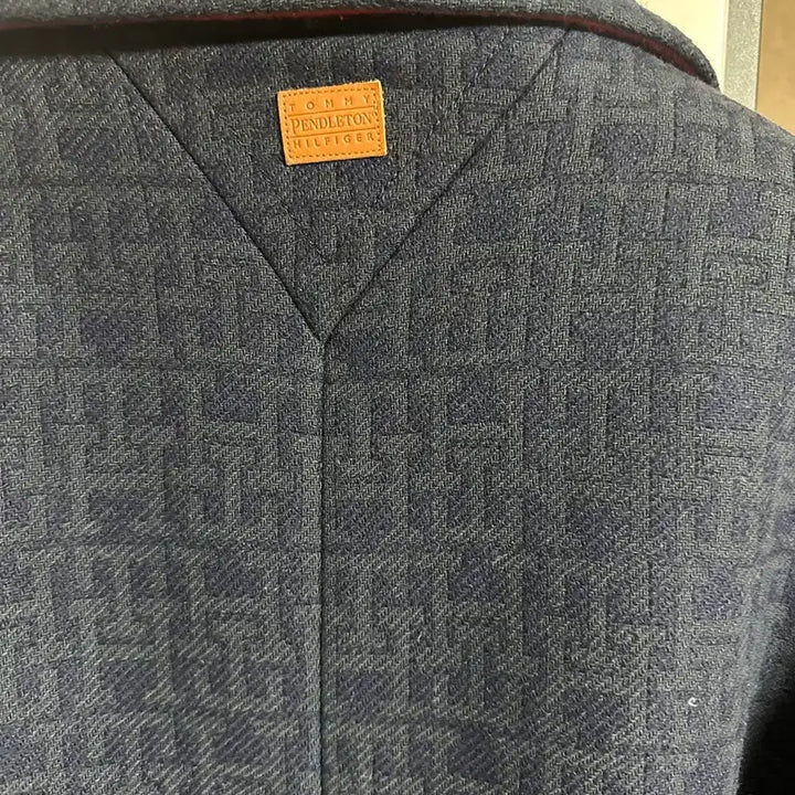 [BUNJANG] XXS Tommy Hilfiger 22FW Navy Stripe Collection Coat / [XXS] 타미힐피거 22FW 네이비 스트라이프 컬렉션 코트