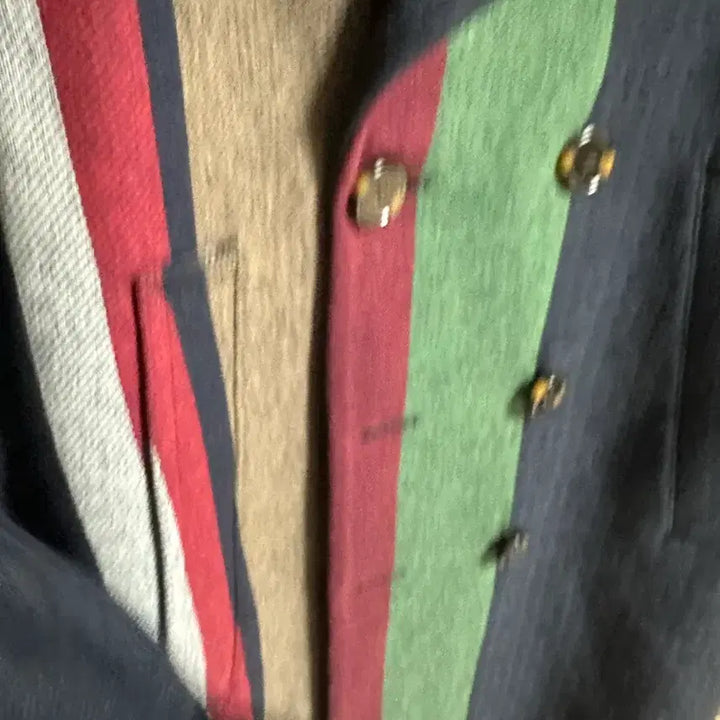 [BUNJANG] XXS Tommy Hilfiger 22FW Navy Stripe Collection Coat / [XXS] 타미힐피거 22FW 네이비 스트라이프 컬렉션 코트
