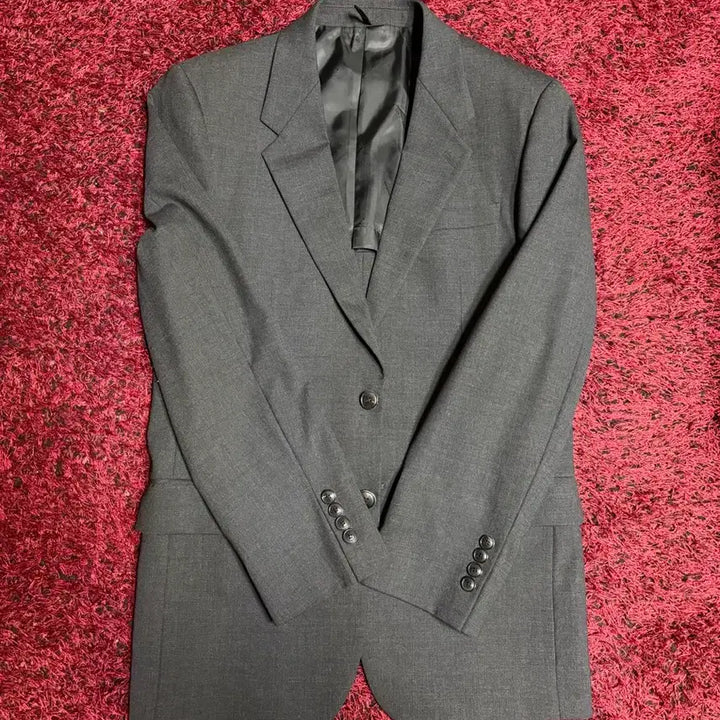 [BUNJANG] Customellow Charcoal Suit Set (Jacket + Pants) / customellow 커스텀멜로우 정장 셋업 (상의+하의) 판매
