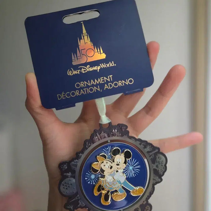 [BUNJANG] Disney World 50th Anniversary Mickey &amp; Minnie Ornament / 디즈니 월드 50주년 미키 미니 오너먼트