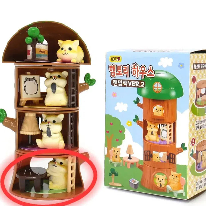 [BUNJANG] Hamutori House Hamster Mini Figure Set [1st Floor] / 햄토리하우스 햄스터 랜덤 미니 피규어 세트 [1층]