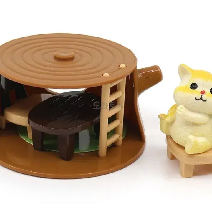 [BUNJANG] Hamutori House Hamster Mini Figure Set [1st Floor] / 햄토리하우스 햄스터 랜덤 미니 피규어 세트 [1층]