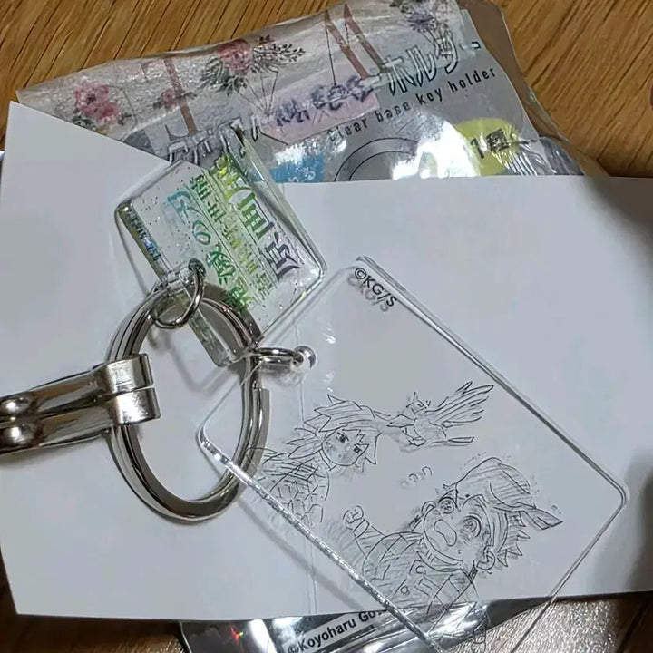 [BUNJANG] Demon Slayer Giyu Tanjiro Acrylic Keyring / 귀멸의 칼날 기유 탄지로 원화전 아크릴 키링