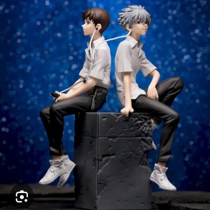 [BUNJANG] Evangelion Shinji &amp; Kaworu Figure Set / 미개봉 에반게리온 신지 카오루 세트 피규어