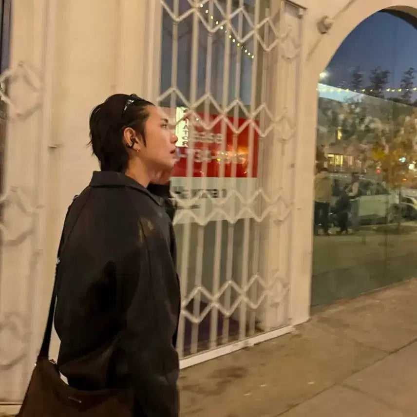 [BUNJANG] OS Recto Oversized Shearling Leather Jacket / [OS] 렉토 오버사이즈 시어링 레더 가죽 무스탕 점퍼 자켓 A2