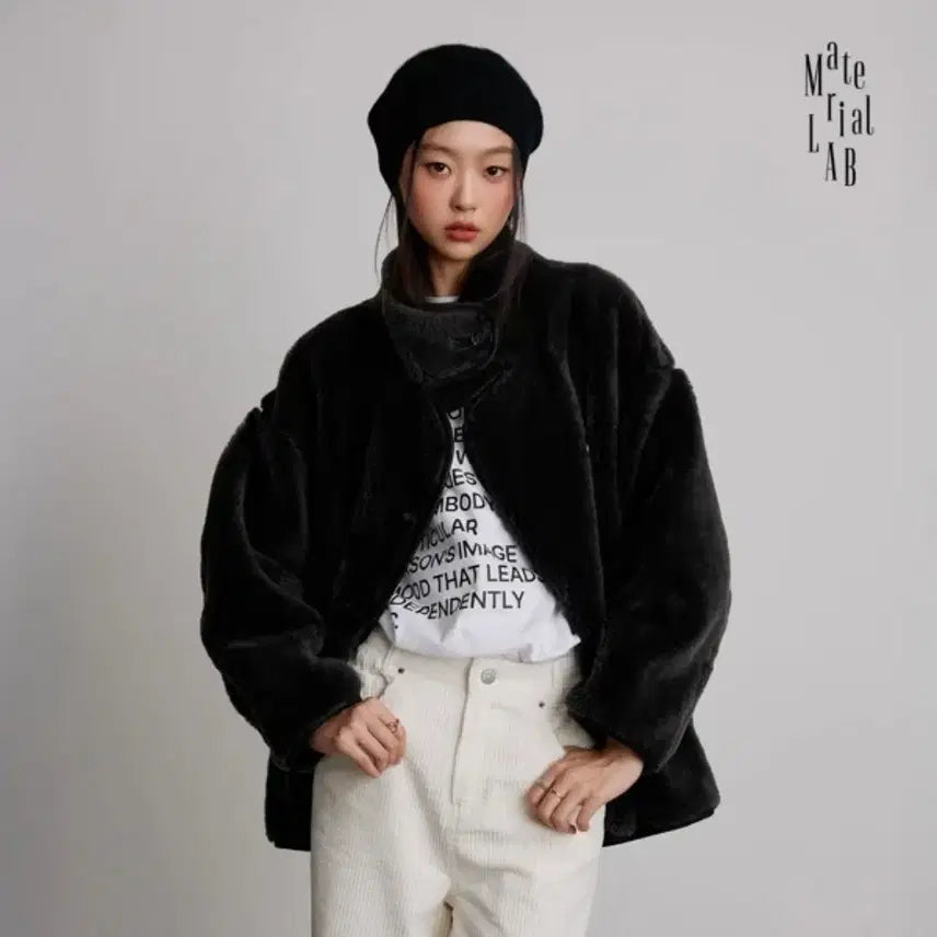 [BUNJANG] Material Lab Shearling Jacket / 머티리얼랩 양모자켓 무스탕 퍼자켓