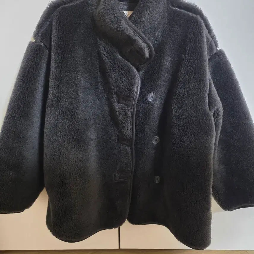 [BUNJANG] Material Lab Shearling Jacket / 머티리얼랩 양모자켓 무스탕 퍼자켓
