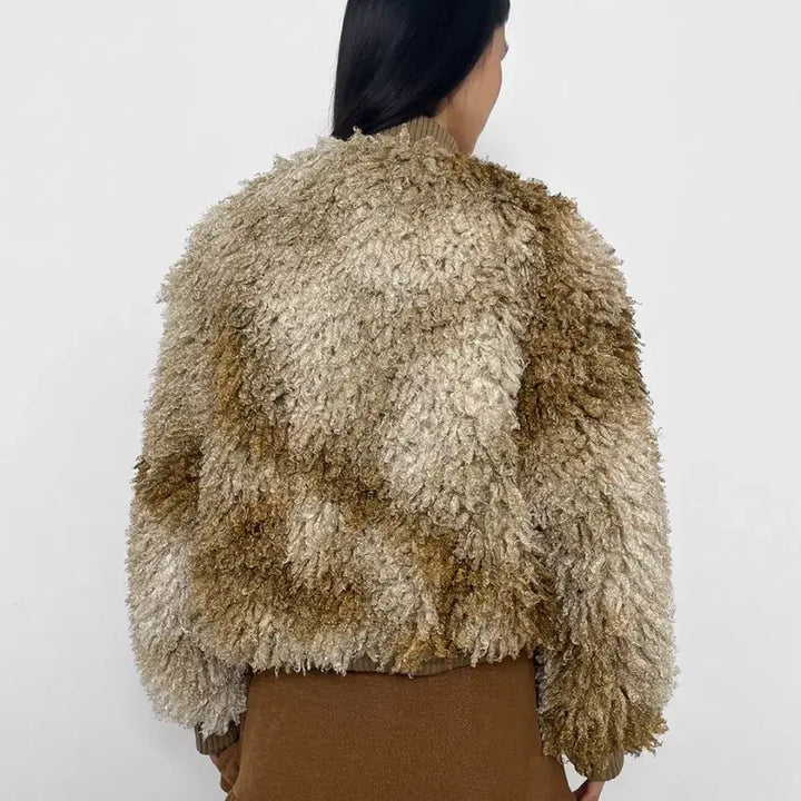 [BUNJANG] PolysuM Shaggy Faux Fur Jacket (Beige) / 폴리수엠 퍼자켓 (베이지)
