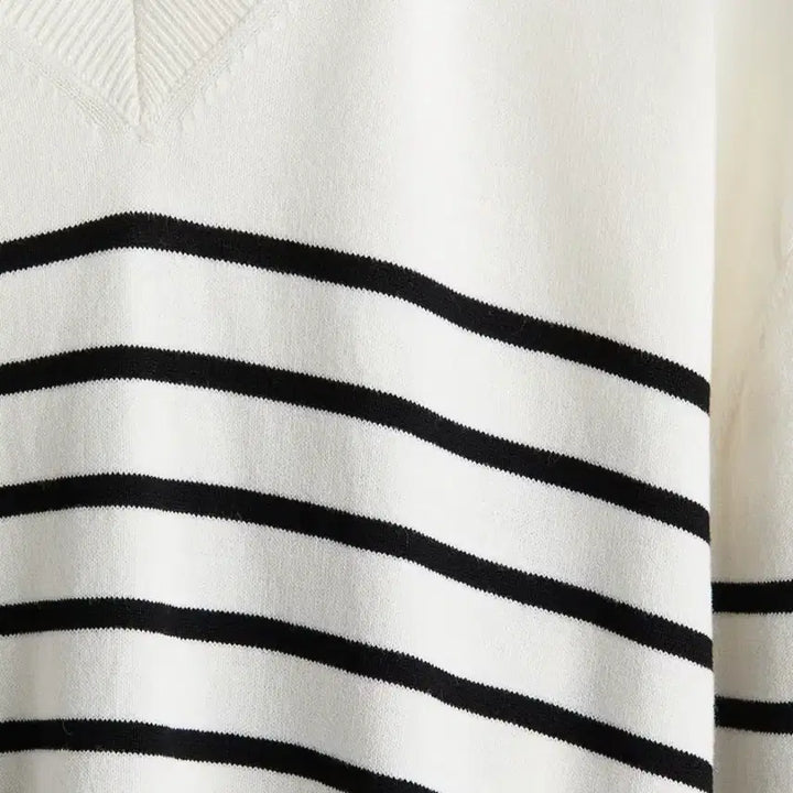 [BUNJANG] H&amp;M Striped V-Neck Knit Sweater / (새상품)H&amp;M 스트라이프 V넥 니트s,스트라이프브이넥니트,스트라이프니트
