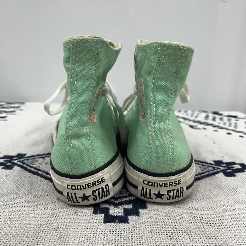 [BUNJANG] Converse Chuck Taylor All Star High Mint Sneakers 220 / 컨버스 척테일러 올스타 하이 민트 스니커즈 220 E02138