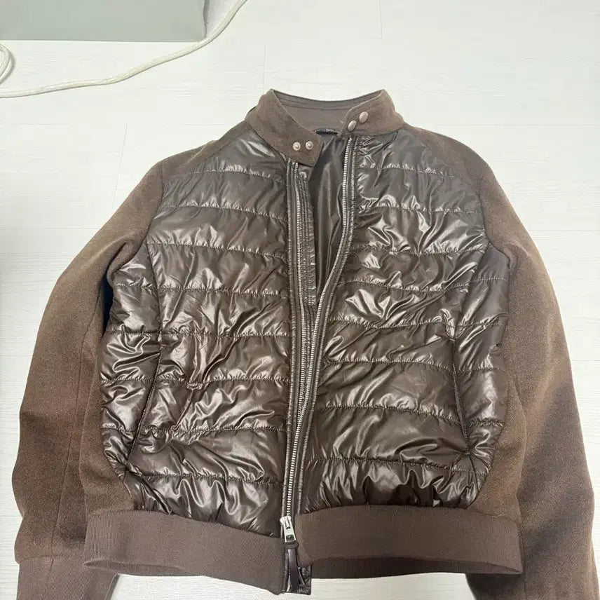 [BUNJANG] VIVIZ Brown Lightweight Padded Jacket / 비네트 브라운 경량 패딩 자켓