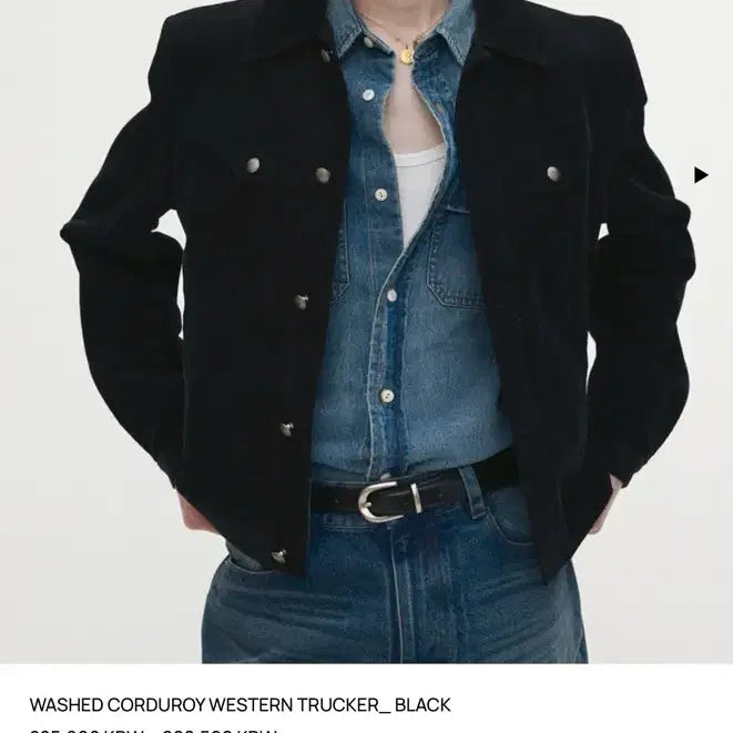 [BUNJANG] TonyWek Black Corduroy Jacket / 토니웩 블랙 코듀로이 자켓