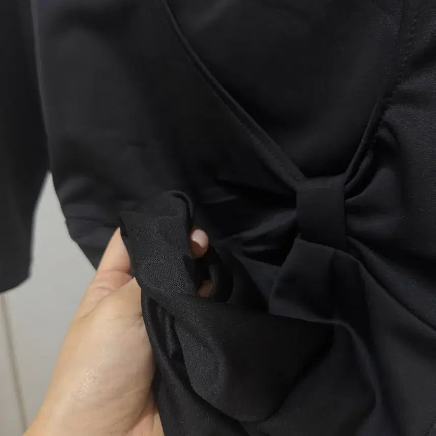 [BUNJANG] Black Cutout Long Sleeve Dress / 새상품 연주회 홀복 블랙 컷아웃 롱 슬리브 원피스 드레스