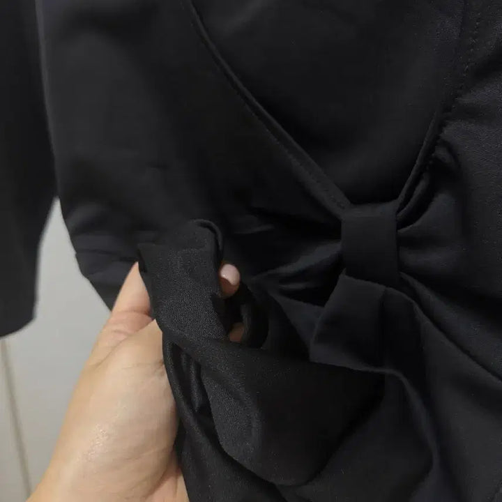 [BUNJANG] Black Cutout Long Sleeve Dress / 새상품 연주회 홀복 블랙 컷아웃 롱 슬리브 원피스 드레스