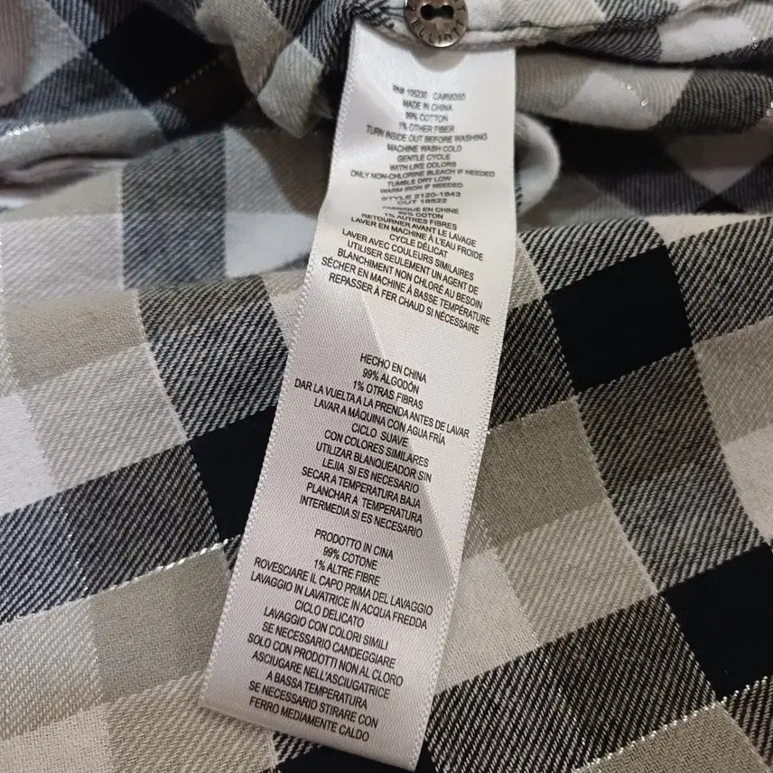 [BUNJANG] Current Elliott Checkered Shirt / 커런트엘리엇 셔츠