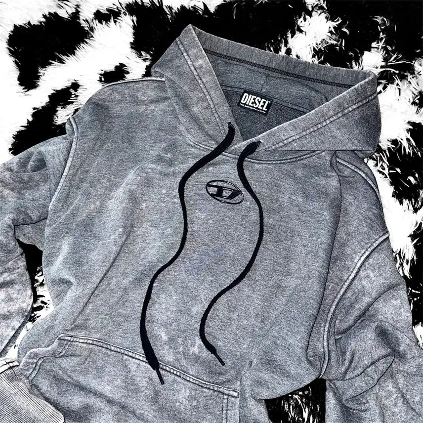 [BUNJANG] DIESEL S-MAX Overdyed Hoodie T-Shirt / DIESEL 디젤 s-max 오버다이드 후드 티셔츠