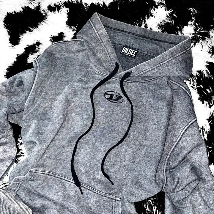 [BUNJANG] DIESEL S-MAX Overdyed Hoodie T-Shirt / DIESEL 디젤 s-max 오버다이드 후드 티셔츠