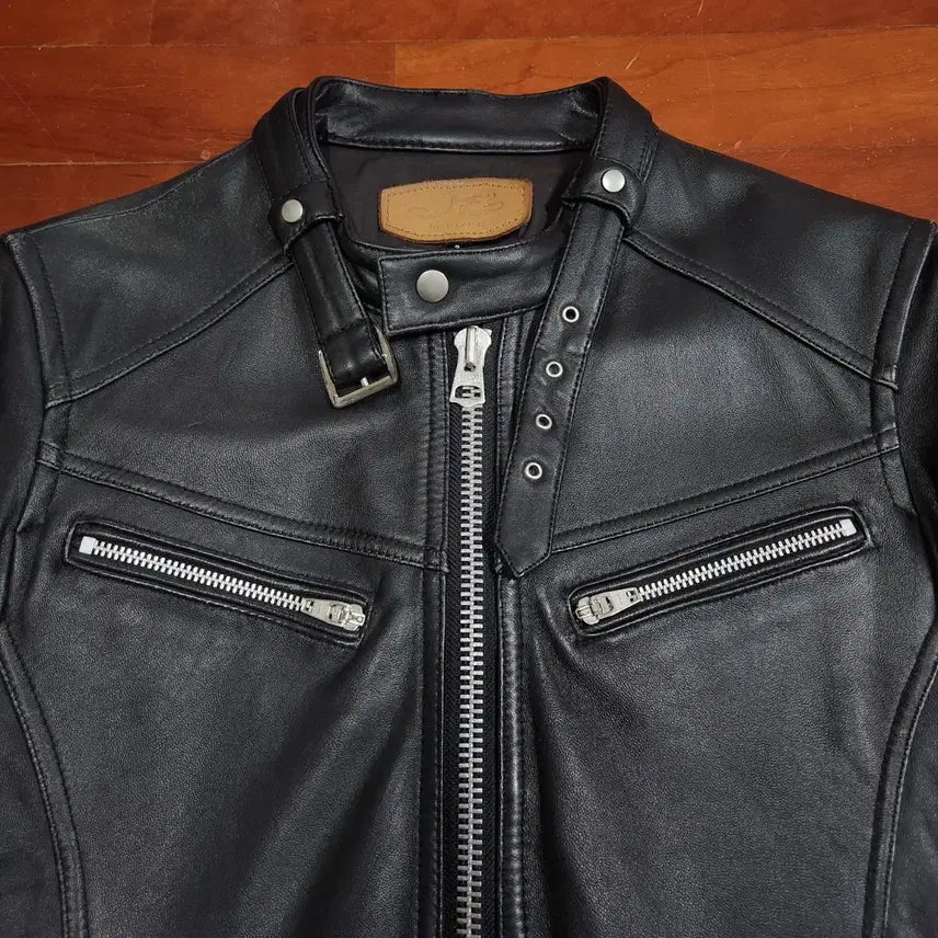 [BUNJANG] JACK ROSE Single Rider Leather Jacket / JACK ROSE 잭로즈 싱글 라이더 가죽 자켓