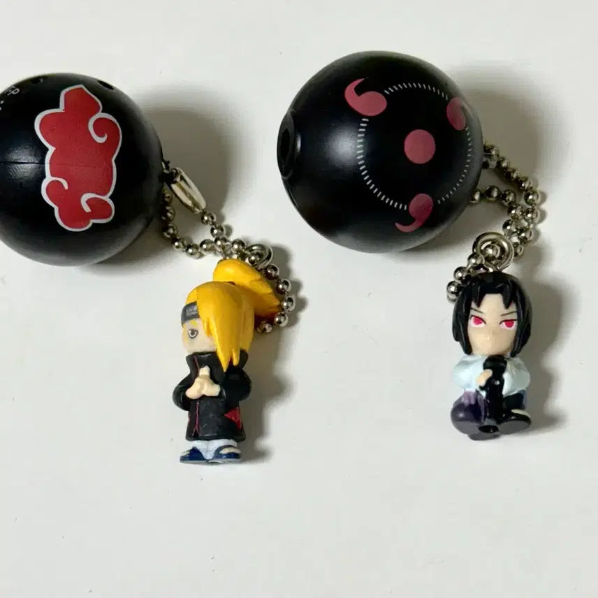 [BUNJANG] Naruto Classic Keychains Sasuke Deidara Set / 나루토 고전키링, 사스케 데이다라 키링