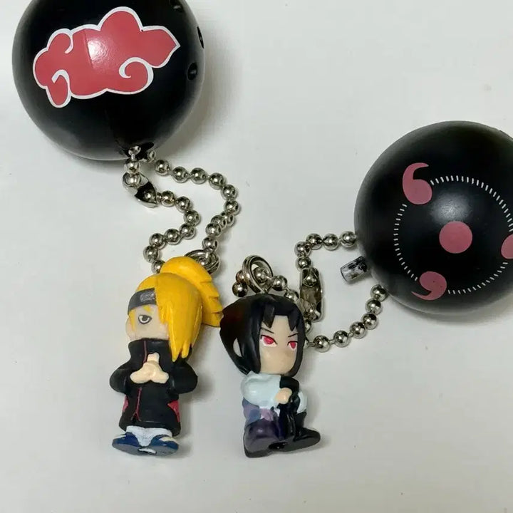 [BUNJANG] Naruto Classic Keychains Sasuke Deidara Set / 나루토 고전키링, 사스케 데이다라 키링