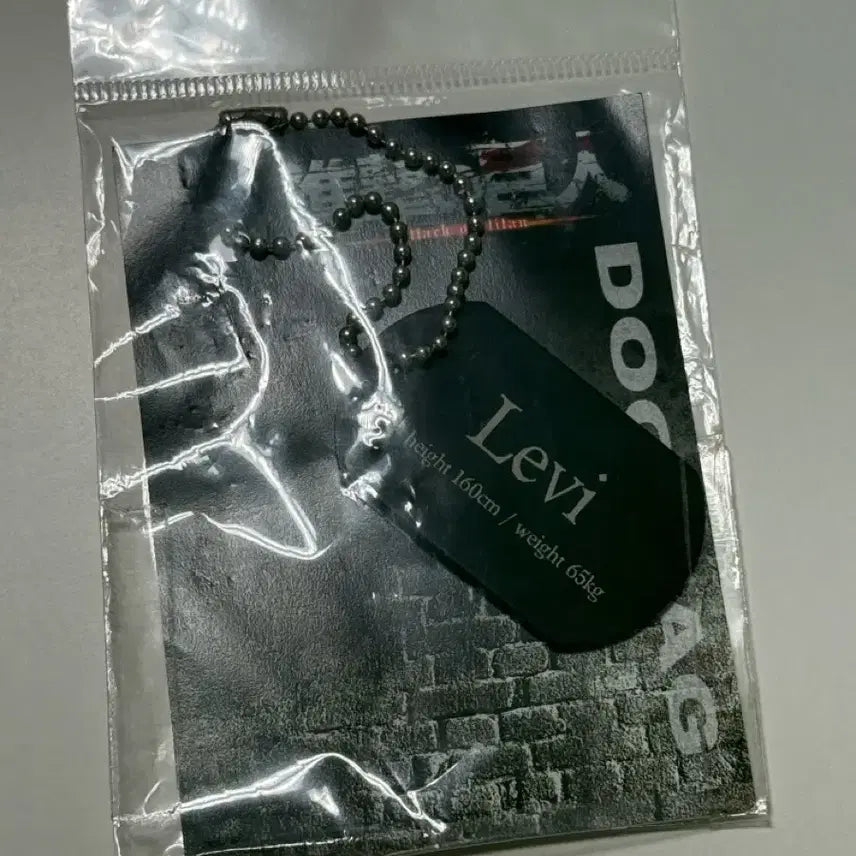 [BUNJANG] Attack on Titan Levi Dog Tag Keyring / 진격의거인 리바이 군번줄 키링 도그택 양도 판매