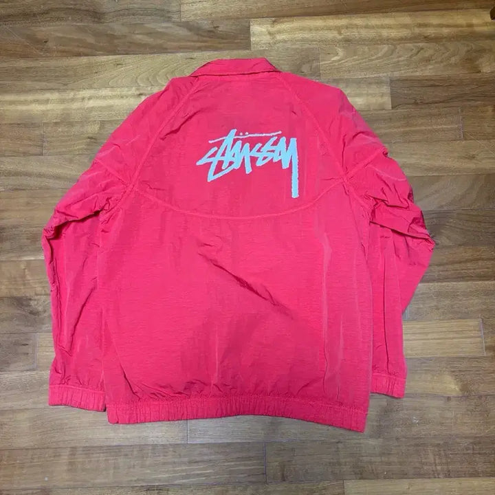 [BUNJANG] Nike Stussy Windrunner Jacket Habanero Red / 나이키 스투시 윈드러너 자켓 하바네로 레드