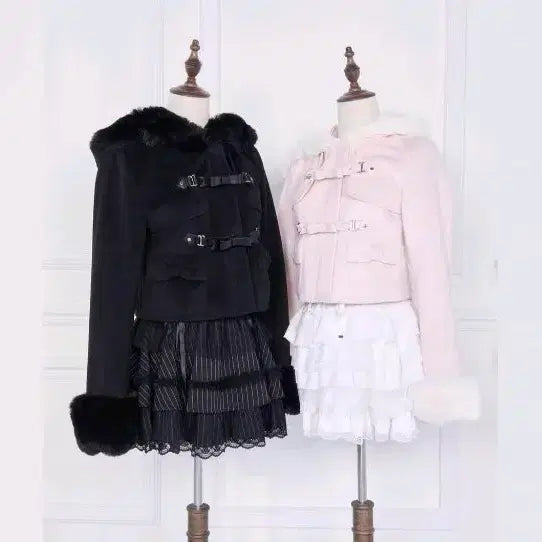 [BUNJANG] Nogenki Short Coat Pink L / 현물) 노겐키 숏코트 핑크 L 지뢰계 양산형 달천깔 레이스