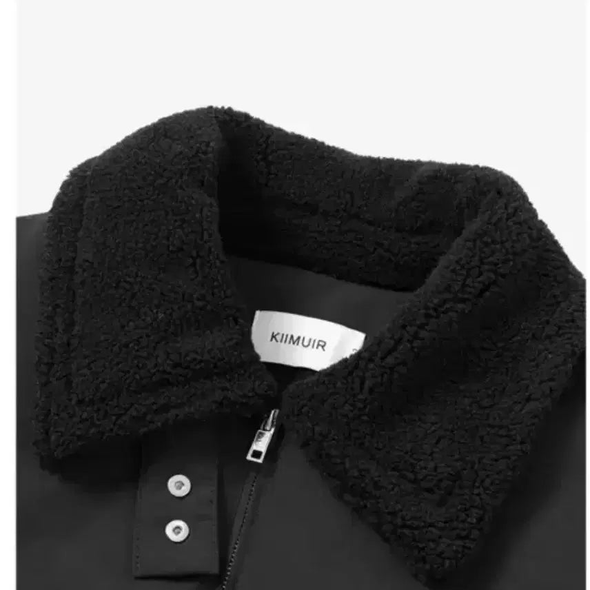 [BUNJANG] KIMUUR Shell Block Boa Fur Short Padded Jacket (Black) / [M] 키뮤어 쉘블록 보아퍼 숏패딩 블랙